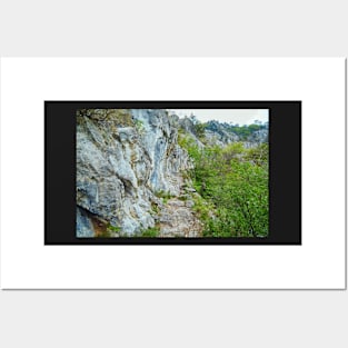 Rocky trail on mountains Posters and Art